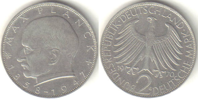 1970 G Germany 2 Mark A000540